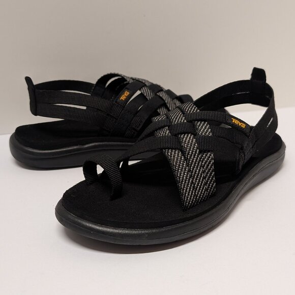 Teva Voya Strappy Sandals in Hera-Black - Size 6 - Picture 4 of 16